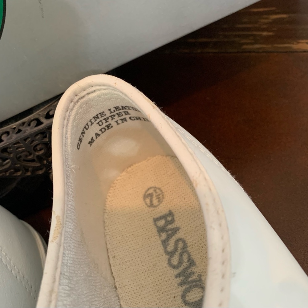 NEW Vintage 1993 Basswood Leather Oxford Sneakers - Picture 9 of 12